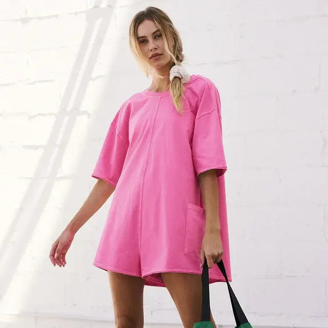 Oversized T-shirt Romper