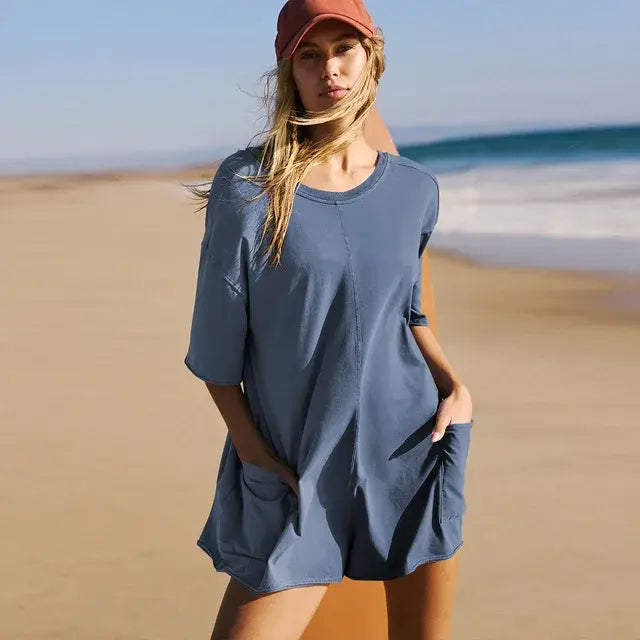 Oversized T-shirt Romper