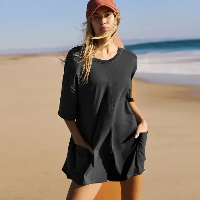 Oversized T-shirt Romper